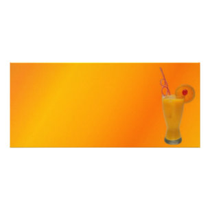 Orange Juice Rack Card