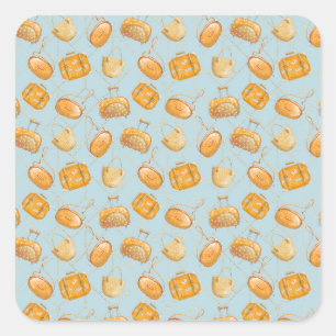 Orange Juice Square Sticker