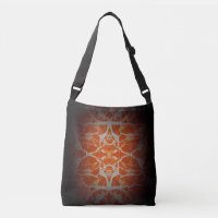 Orange kaleidoscope pattern