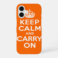 Orange Keep Calm and Carry On