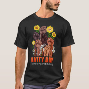 Orange Kids Anti Bullying Love Sign Language Unity T-Shirt