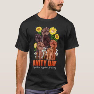 Orange Kids Anti Bullying Love Sign Language Unity T-Shirt