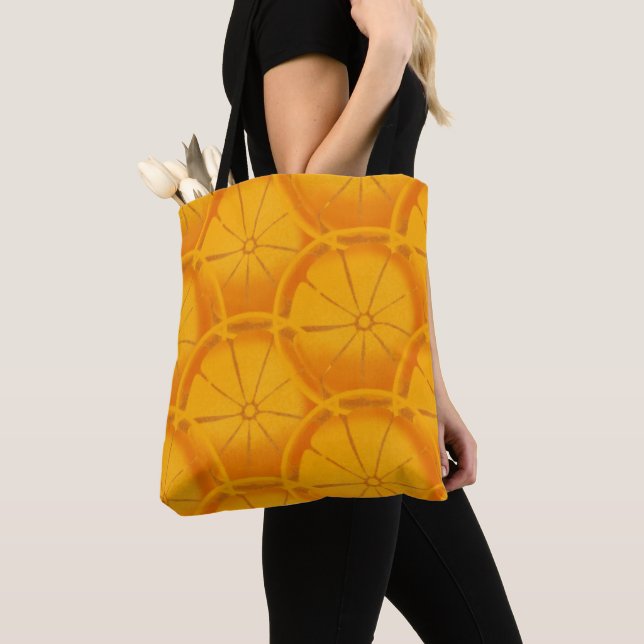 Orange Kiss Sunshine Fruit Garden Nature Juice Tote Bag (Close Up)
