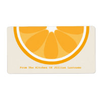 Orange Kitchen Label From The Kitchen Of
