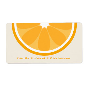 Orange Kitchen Label From The Kitchen Of