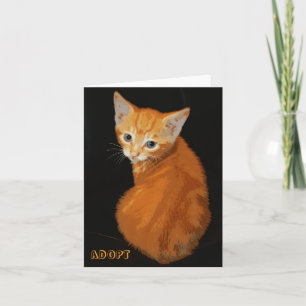 Orange Kitten Notecard