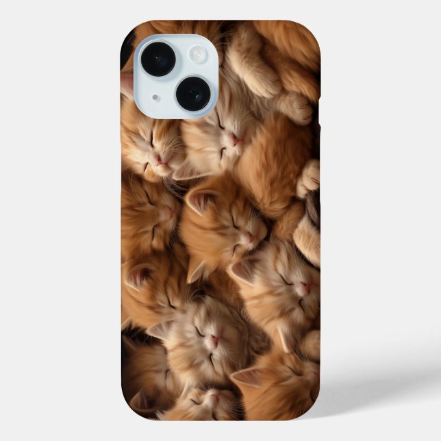 Orange kittens sleeping in a pile Case-Mate iPhone case (Back)