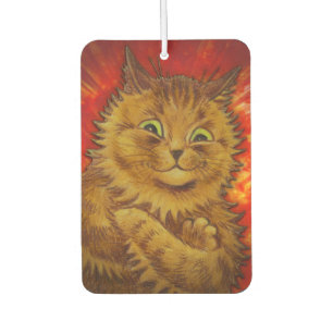 ORANGE KITTY CAT PET CAR AIR FRESHENER