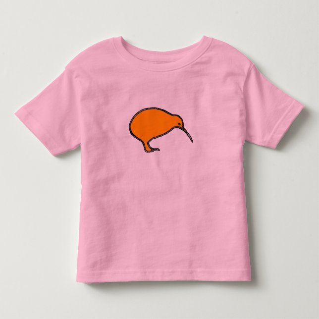 Orange Kiwi Ringer Kids Shirt (Front)