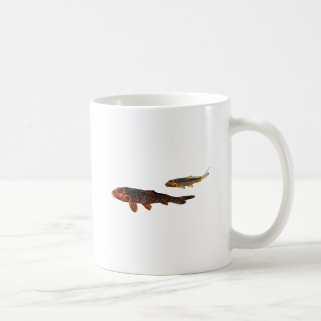 Orange Koi and Gold Koi Coffee Mug (Right)