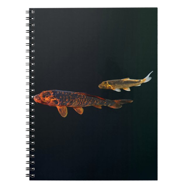 Orange Koi and Gold Koi Notebook (Front)