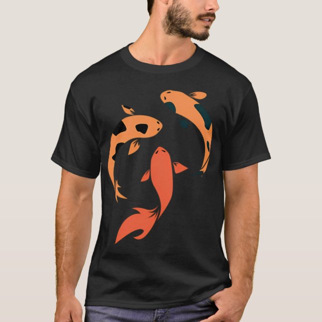 Orange Koi fish T-Shirt (Front)