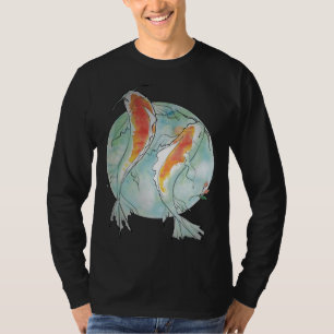 Orange Koi Fishes In Clear Water T-Shirt