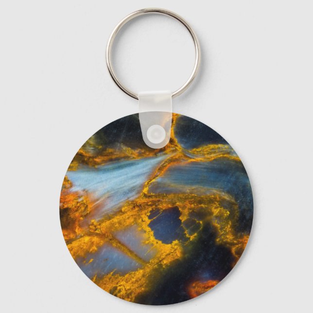 Orange Laced Pietersite Key Ring (Front)