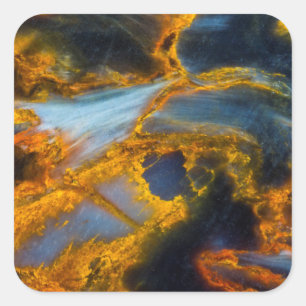 Orange Laced Pietersite Square Sticker