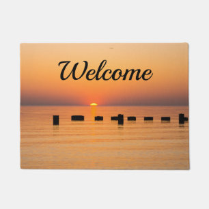 Orange Lake Sunrise Welcome Doormat