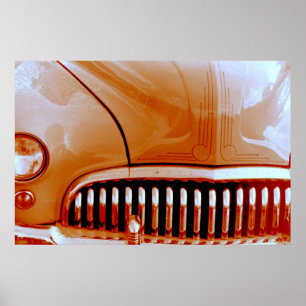 Orange Lead Sled Poster