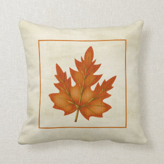 Orange Leaf Fall Season Themed Pillow Design 2
