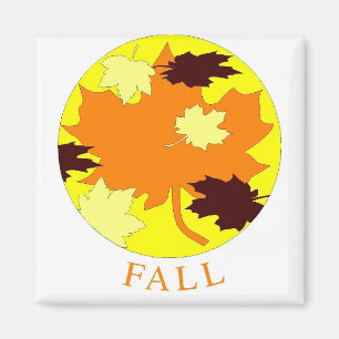 Orange Leaf Magnet