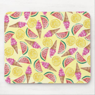 Orange Leaf Mouse Mat