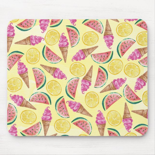 Orange Leaf Mouse Mat (Front)