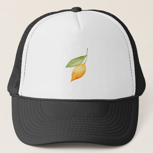 Orange Leaf Trucker Hat (Front)