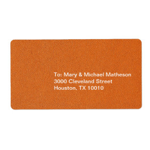 Orange Leather Look