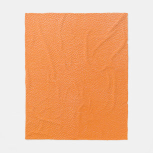 Orange leather pattern texture backgroundleather,t fleece blanket
