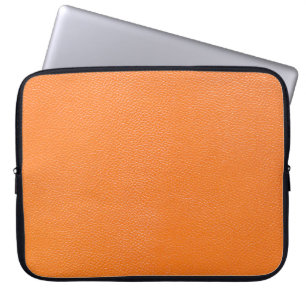 Orange leather pattern texture backgroundleather,t laptop sleeve