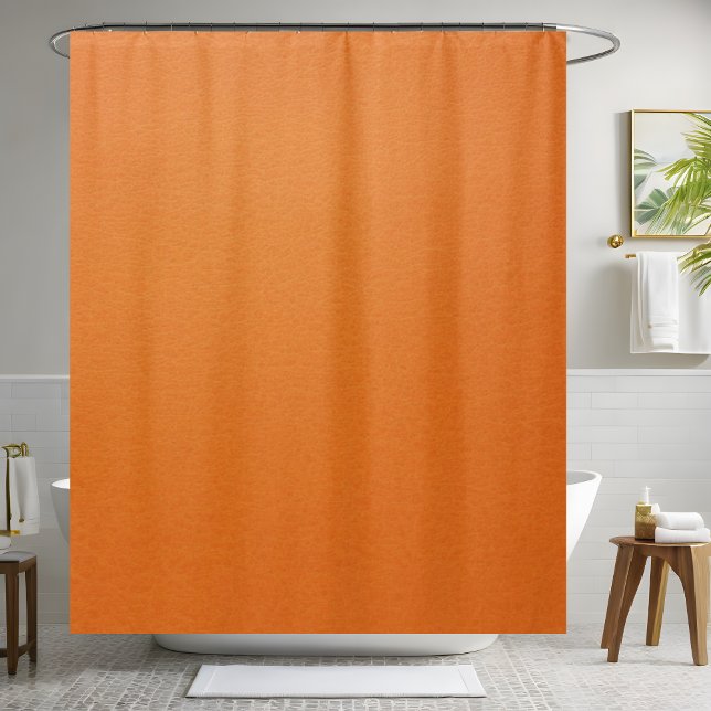 Orange Leather Shower Curtain  (Creator Uploaded)