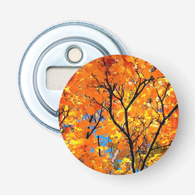 Orange leaves bottle opener (Front)