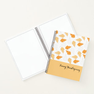 Orange Leaves Notebook