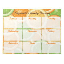 Orange Lemon Lime Weekly Planner