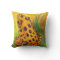 Orange Leopard Frog Throw Pillow