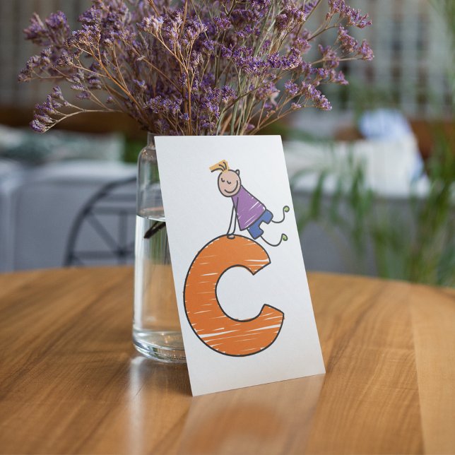 Orange Letter C Invitation (Creator Uploaded)