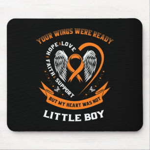 Orange Leukaemia Awareness Little Boy Childhood Ca Mouse Mat