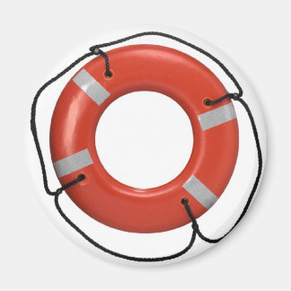 ORANGE LIFE RING MAGNET