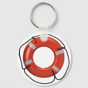 ORANGE LIFE SAVER KEY RING