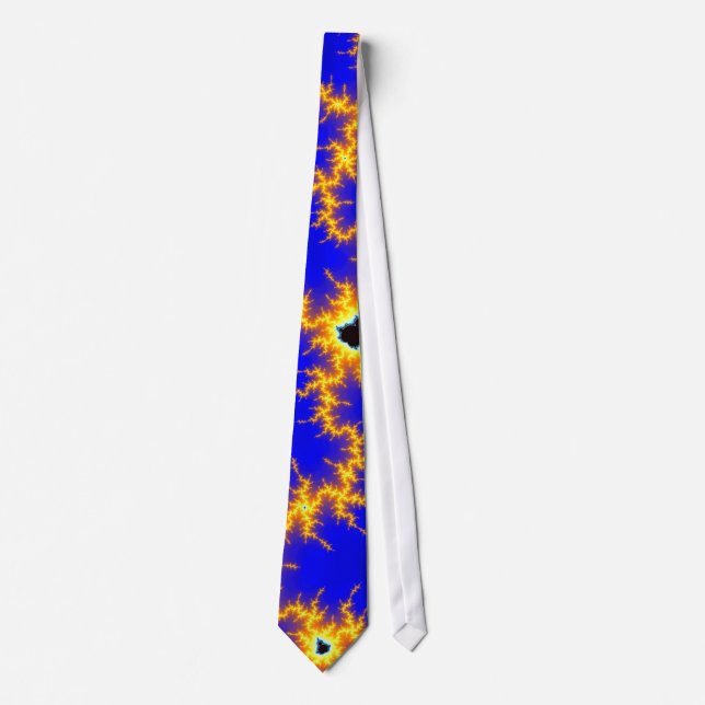 Orange Lightning (Tie) Tie (Front)