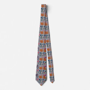 Orange Lilies Tie