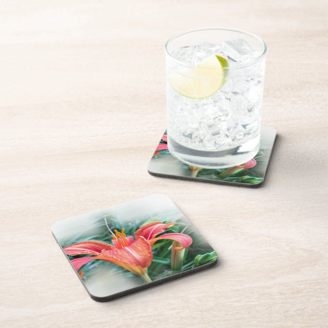 orange lily coaster (Right Side)