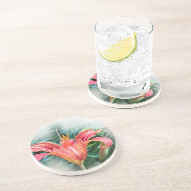 orange lily coaster (Side)