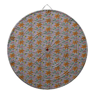 Orange Lily  Dartboard