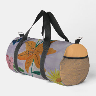 Orange Lily Duffle Bag