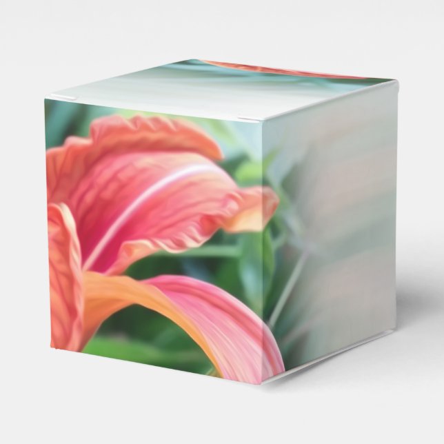 orange lily favour box (Front Side)