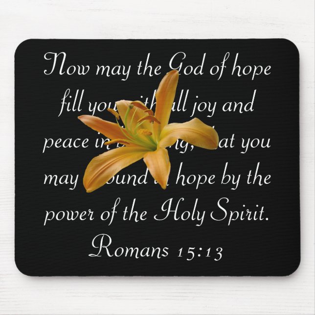 Orange Lily Mouse Mat (Front)