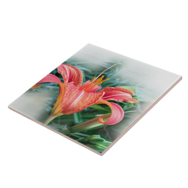 orange lily tile (Side)