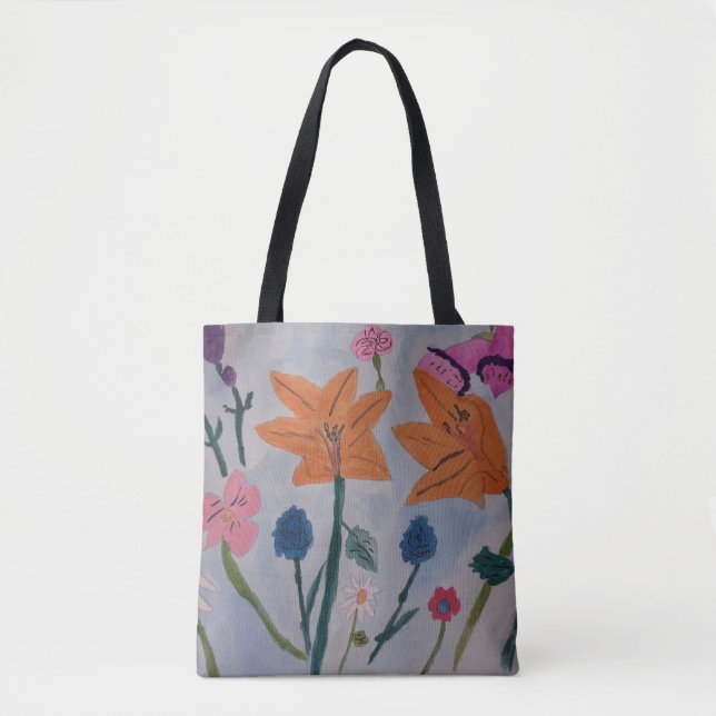 Orange Lily Tote Bag (Front)