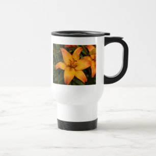 Orange Lily Travel Mug