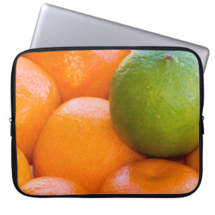 Orange Lime Citrus Fruit Close-Up Photograph Laptop Sleeve